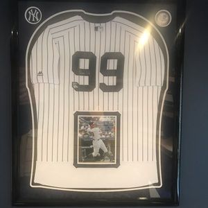 Aaron Judge Signed Jersey Framed